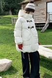 新款牛角扣棉衣099-D197-P185-K278，女装棉衣/棉服，浙宝099