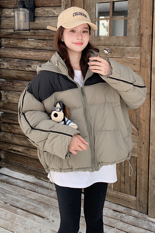 新款拼接织带棉衣外套099-D198-P175-K268,女装棉衣/棉服,浙宝099