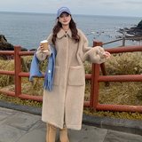 新款长款羊羔毛外套099-D200-P205-K308，女装皮草，浙宝099