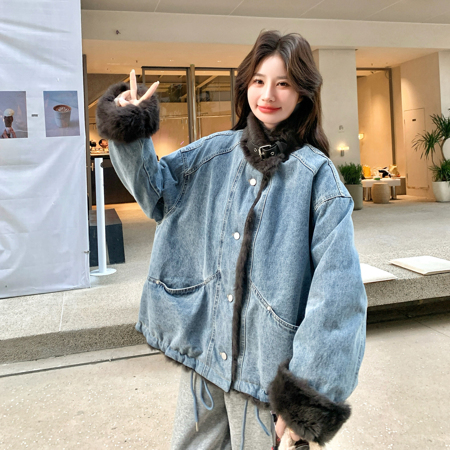 新款现货水洗牛仔派克服099-10378-p275-k418,商品下架区,浙宝099