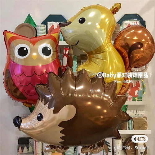 进口卡通动物铝箔膜气球
