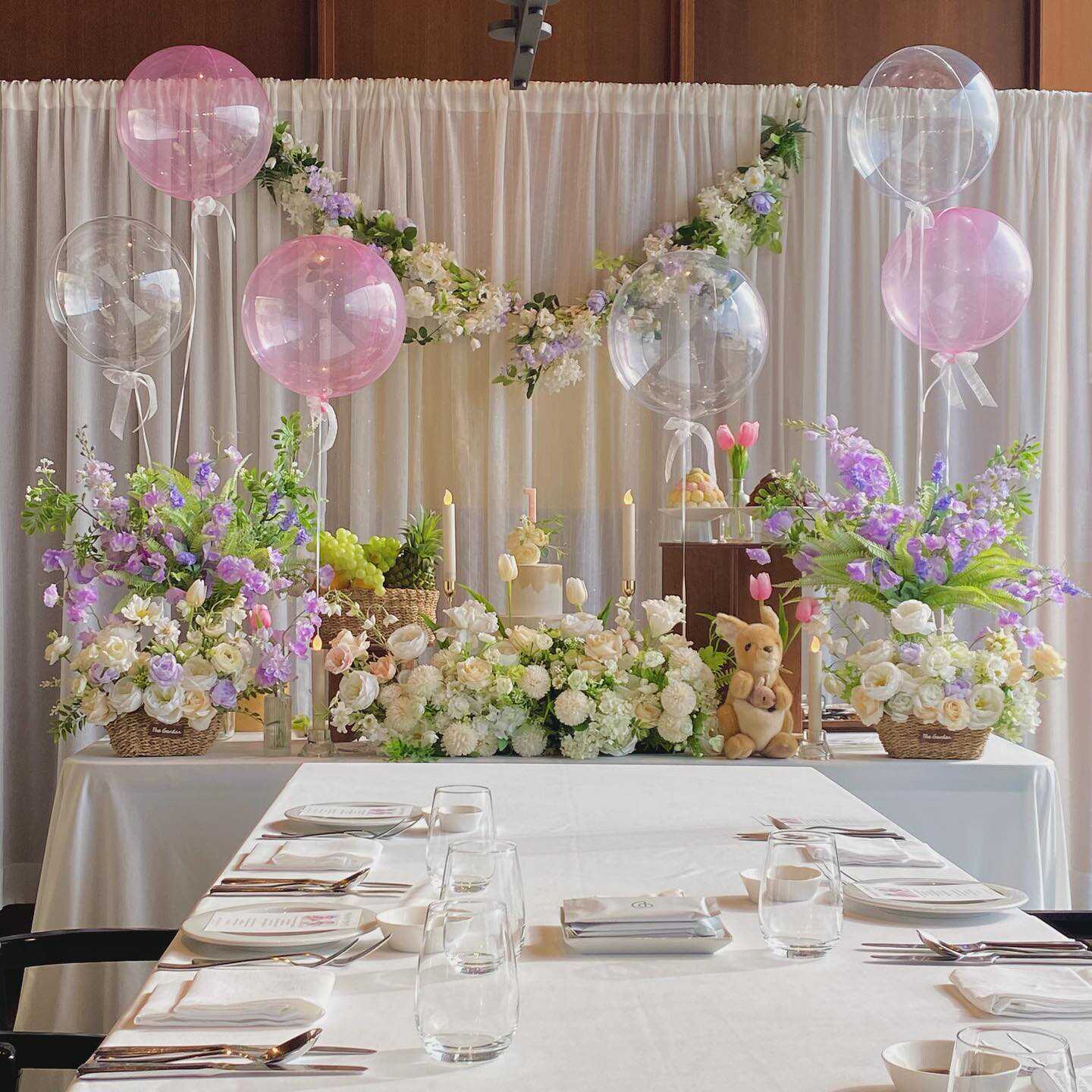 18寸彩色透明水晶波波球派对宝宝一周岁飘空氦气球甜品桌装饰布置