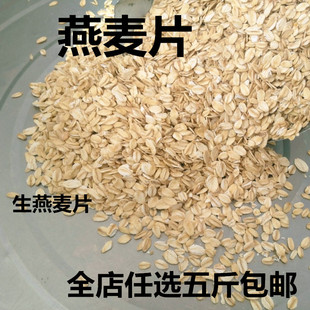 优质燕麦片生燕麦片五谷粗粮全颗粒碾压含胚芽含麸皮纯麦片 500g