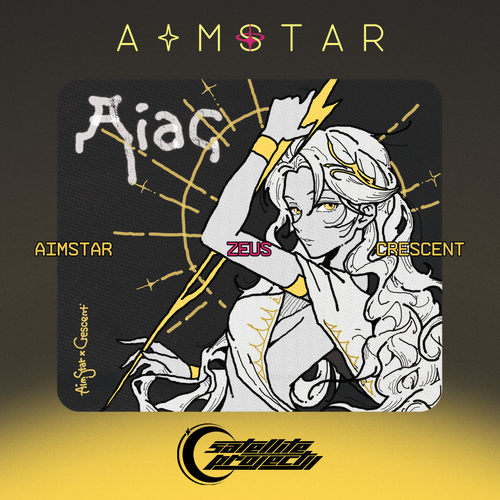 【售罄】Aimstar × Crescent 联名款涂鸦风格宙斯中性鼠标垫井上
