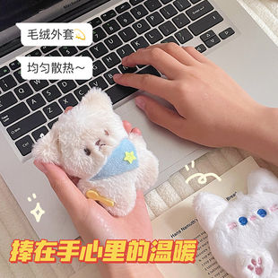 可爱毛绒暖手宝手握式学生儿童暖宝宝迷你便携自发热暖手蛋替换芯
