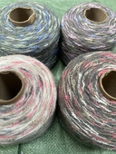 外贸特色段染油画波浪毛线 毛衣围巾披肩外套线 手工编织线