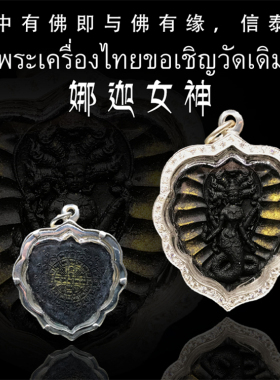 泰国佛牌 龙婆岸 娜迦女神 佛牌 纯银防水外壳
