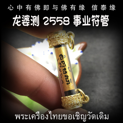 泰国佛牌 龙婆乐 佛历2557年（公历2014年）工作符管 塔固