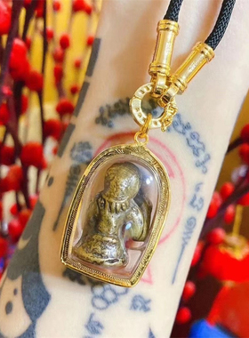 泰国佛牌 龙婆yim 古铜财富女神 老牌精品 纯金外壳带鉴定卡