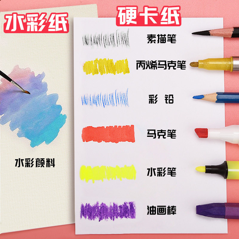 手绘卡片纸空白明信片白卡贺卡荷兰白卡纸3硬绘画水彩纸6寸10*15