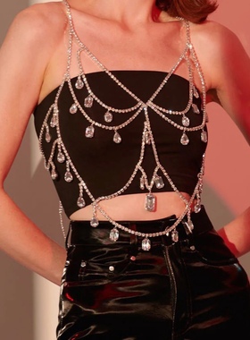 舞台造型身体项链可调节