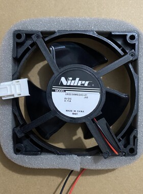 NIDEC U92C08MS2A3-51 8V 0.11A冰箱冷藏冷冻散热风扇9.2CM两线