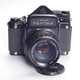 宾得PENTAX 2.4带预升中画幅胶片相机测光TTL大徕卡同67 6X7带105