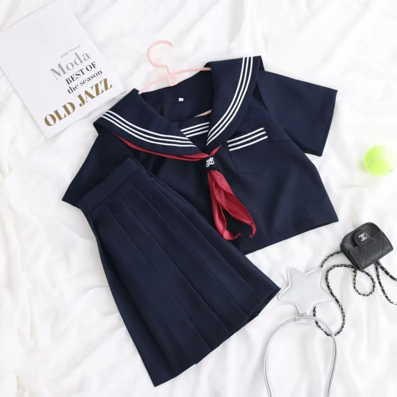 神北原创三本正统jk制服短袖水手服正版中间学院基础日系套装