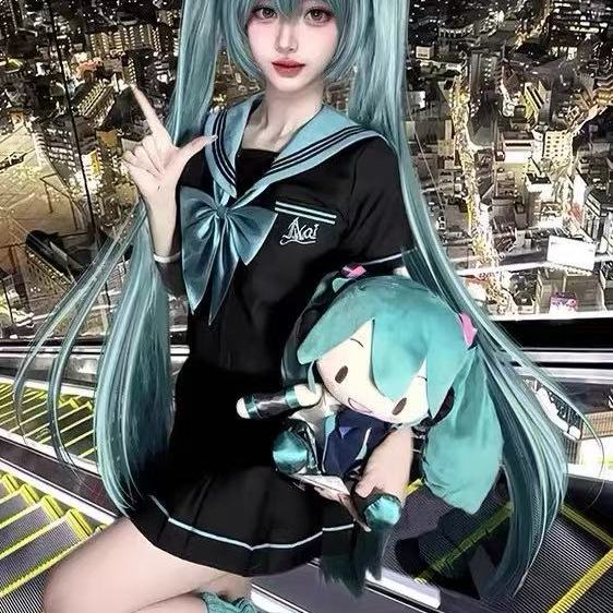 漫画风初音少女cos制服春夏套装