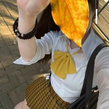 JK制服裙原创全套日系学院风黄色格裙夏季百褶短裙女春夏衬衫套装