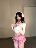 高腰显瘦百褶短裙两件套女 新款 学院风jk制服甜辣百搭衬衫 上衣夏季