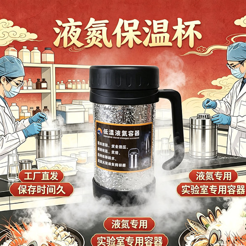 实验室500ml液氮保温杯杜瓦瓶