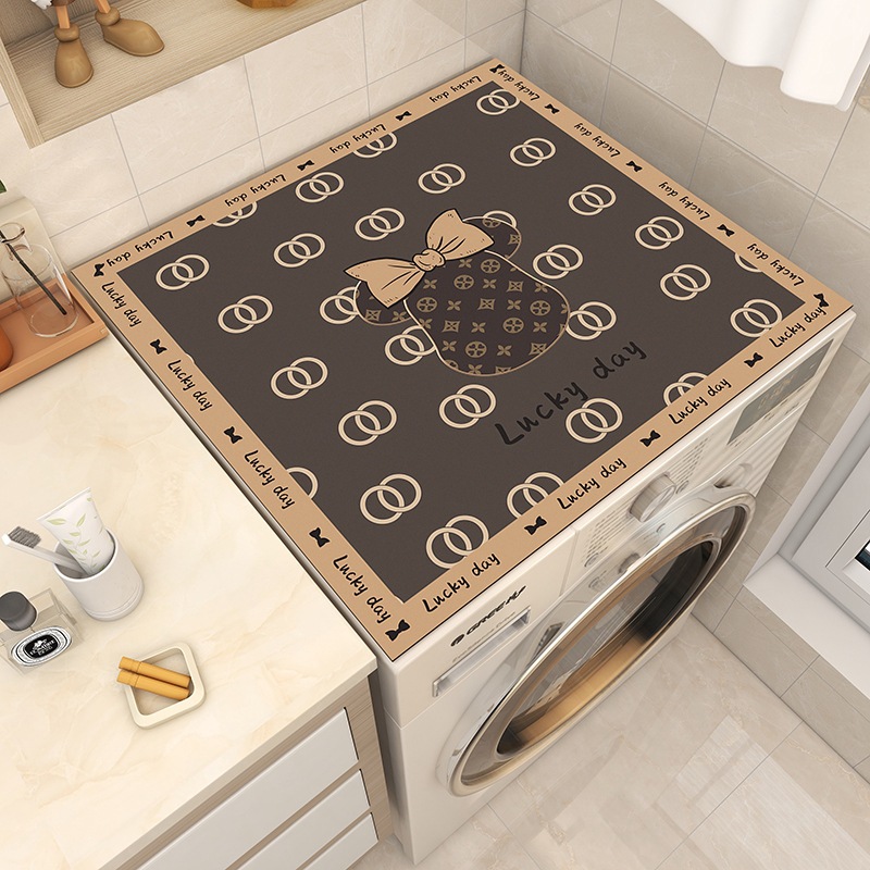 HOMEE轻奢潮牌冰箱防尘盖布垫床头柜盖巾滚筒式洗衣机垫吸水家用