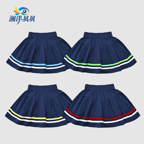 小学生JK格子裙制服百褶裙夏季运动短裤短裙子打底DQDKZH