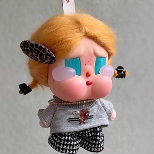 适用哭娃Crybaby 秋冬毛衣裙子 vacation搪胶毛绒衣服娃衣套装