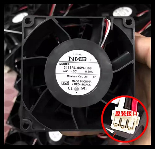 原装NMB 3115RL-05W-B60/69 8038 24V 0.5A 8cm施耐德变频器风扇