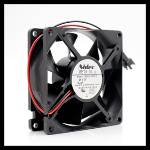 24V NIDEC 原裝 D08A 24TS2 8CM 正品 80X25MM 變頻器散熱風(fēng)扇