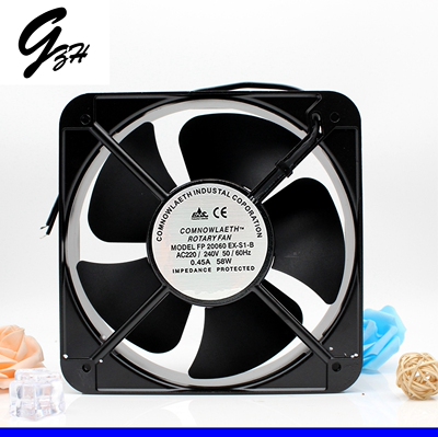 包邮20060 20CM 220V 65W 轴流风机 散热风扇 FP-20060EX-S1-B