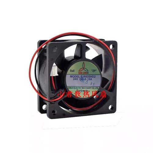 全新台湾三巨 SJ6025HD2 24V 0.18A 6CM变频器散热风扇SJ8025HD2