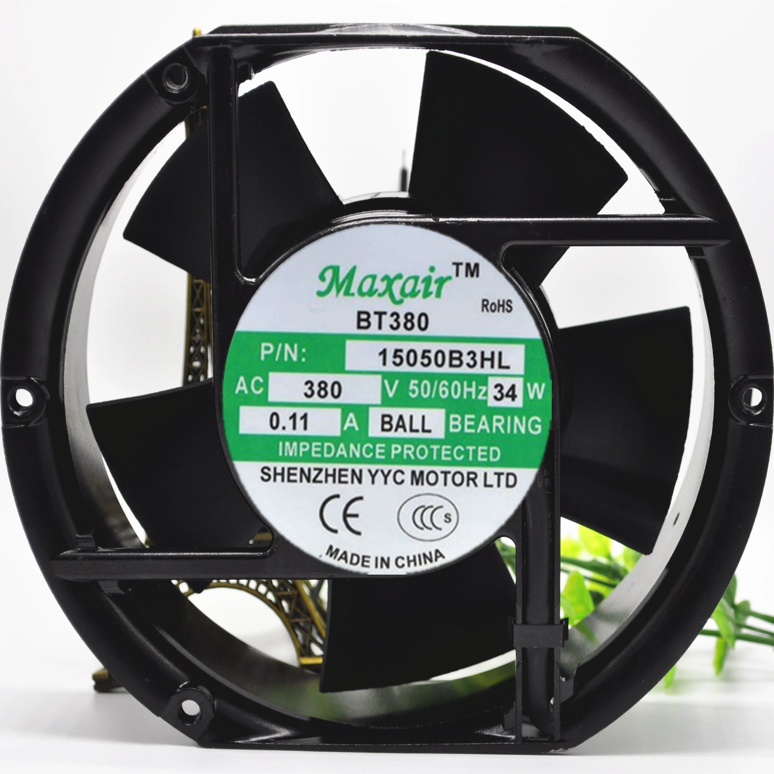 原装Maxair BT15050B3HL/B1H 380V/110V 17CM 高转速轴流散热风扇