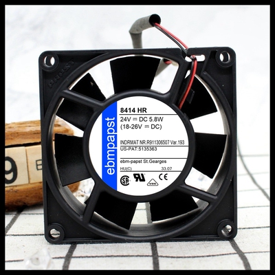 全新德国PAPST TYP8414HR 8414R 8414 8CM 24V 5.8W 8025散热风扇