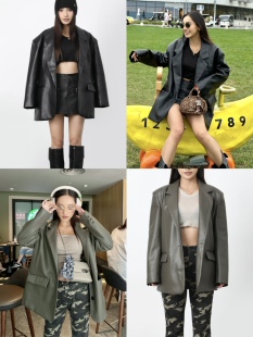 复古 美式 环保皮皮衣西服外套 丸丸Maru19号PM20