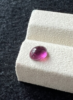 0.99ct粉红色碧玺5*7mm素面高光玻璃体戒面