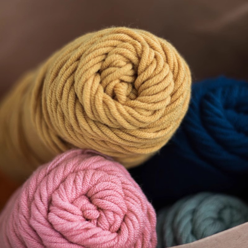 8股情人棉毛线DIY做手工编织