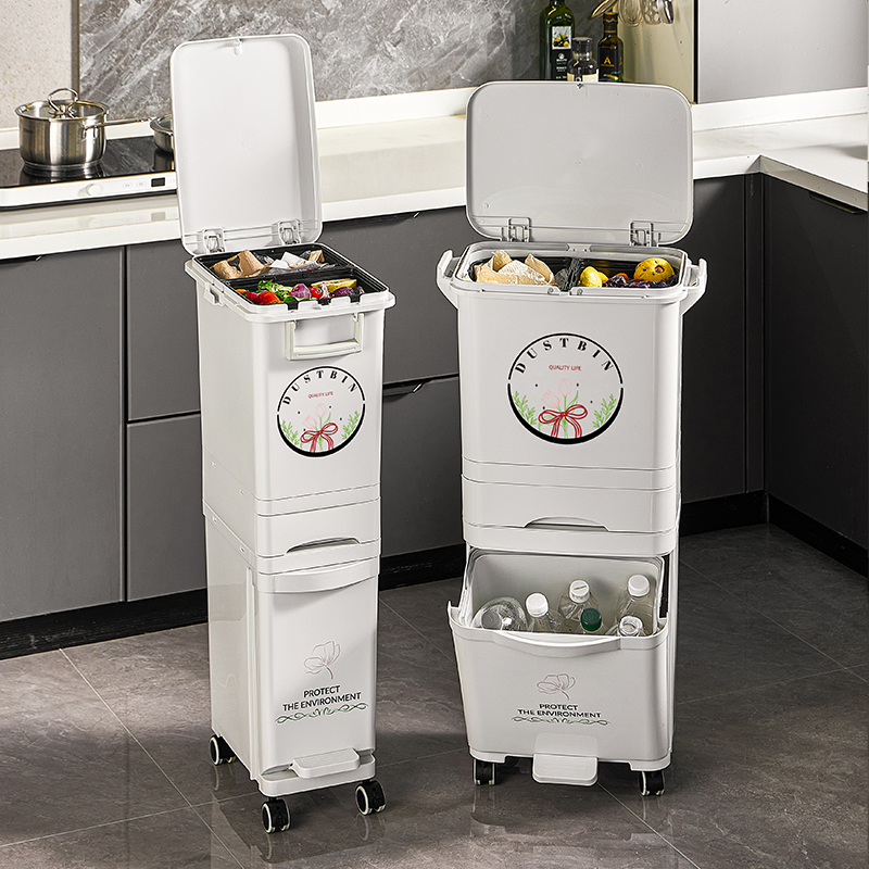 【新品上市】厨房免弯腰垃圾桶