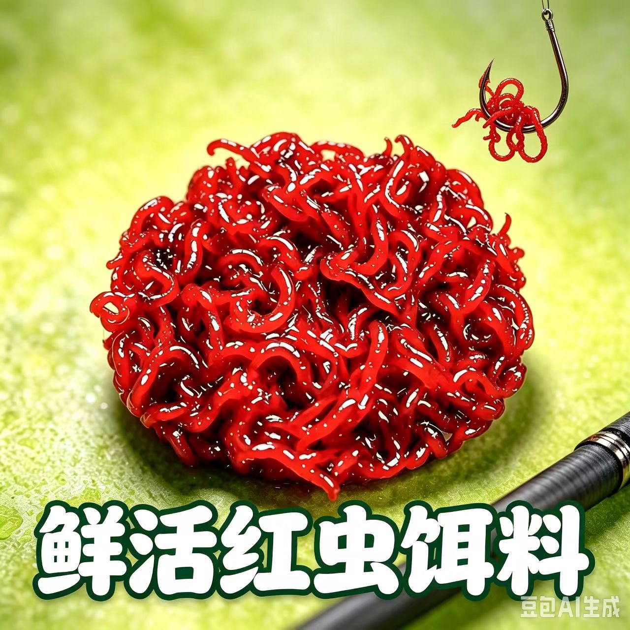户外江河垂钓天津红虫活体拉饵
