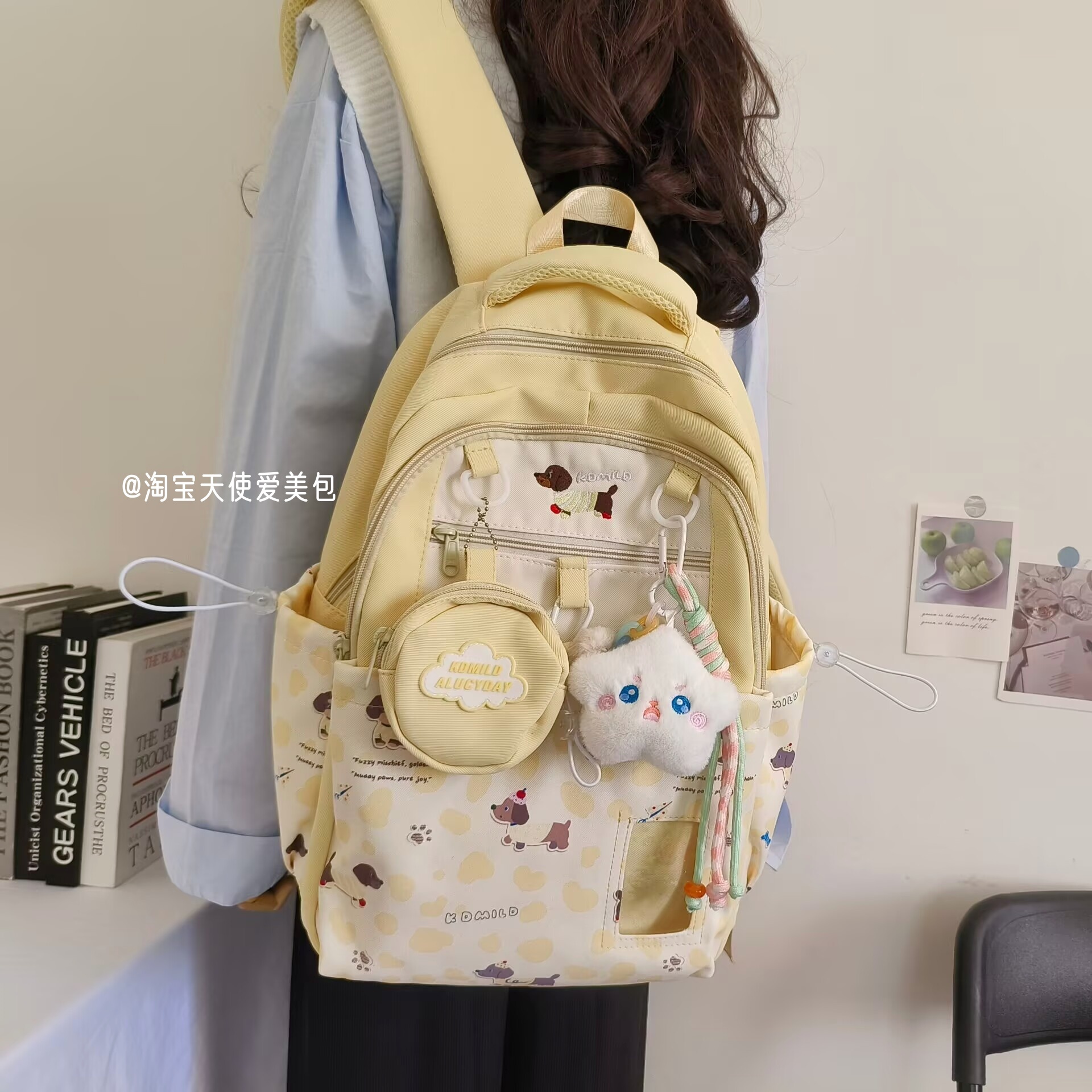 双肩包女生小学生高颜值ins小众可爱大学生书包少女背包旅行出游