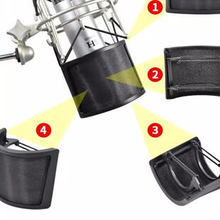 纽曼U87麦克风诺音曼103话筒MK4直播录音TF11双层金属U型防喷网罩