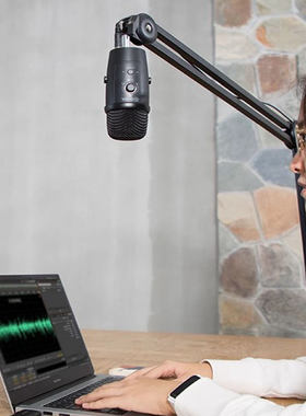 BOYA博雅PM500 SP防震架麦克风降噪直播话筒吊麦悬臂支架减震架