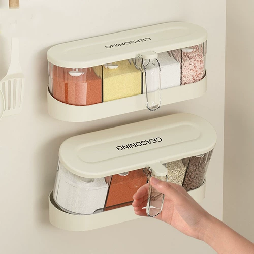 Приправа коробки для устройства стойка стойки настенной бутылки приправы кухни.