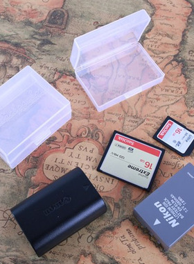 适用佳能尼康相机微单反锂电池盒FW50NPW126LPE6E17FZ100大小收纳