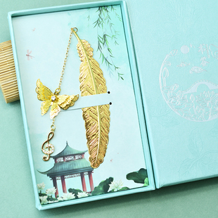 音符琴键金属羽毛书签文艺高音谱号情人节礼物女生音乐会伴手礼