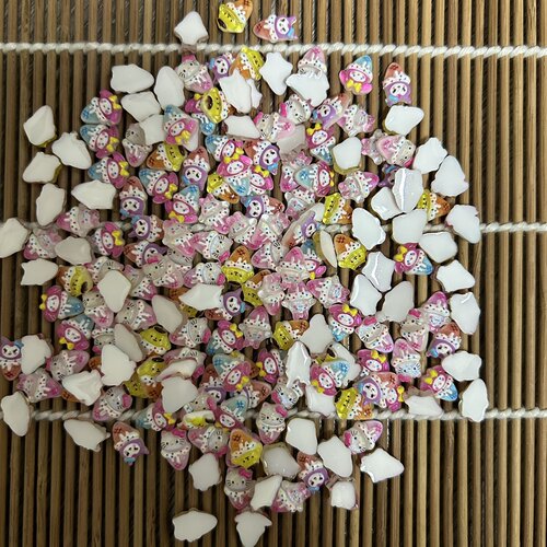 美甲饰品三丽鸥雪糕100个蛋黄狗凯特猫库洛米玉桂狗树脂贴片配饰
