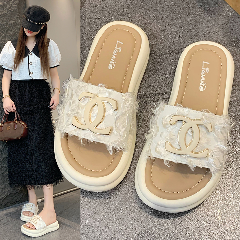 厚底拖鞋女外穿2025夏新款时尚