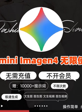 谷歌Gemini 无限会员出图即梦海螺Mj 绘图不限量文生图ai视频生成