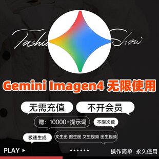 谷歌Gemini 无限会员出图即梦海螺Mj 绘图不限量文生图ai视频生成