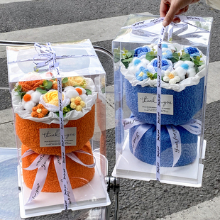 教师节开学礼物手工编织玫瑰花束幼儿园小学初中高中送老师班主任