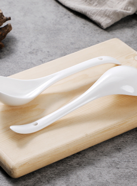 陶瓷特大号长柄勺子家用大汤勺汤匙调羹大勺子火锅勺子汤勺漏勺