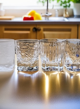 Roupa罗派ins风玻璃杯茶杯冷饮杯果汁杯饮料杯洋酒杯威士忌清酒杯