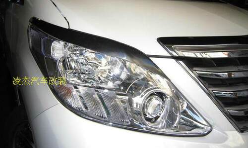 alphard 20系08-14埃尔法改装大灯碳纤维树脂纤维灯眉眼眉